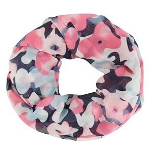 TOM TAILOR Dames 1043581 sjaal, 35290-roze kleurrijk bloemendesign, één maat, 35290 - roze kleurrijk bloemendesign, Eén Maat