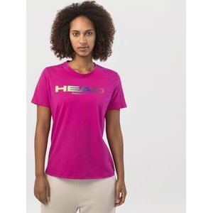 HEAD Rainbow T-Shirt Women, Vivid Pink
