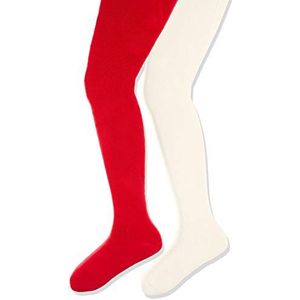 Playshoes Elastische effen kleuren met comfortabele tailleband Collant, rood (origineel 900), 98/104 meisjes, rood (origineel 900)