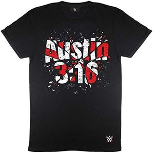 WWE Stone Cold Steve Austin Austin 3:16 Shattered Logo Vriendje fit t-shirt, Vrouwen, Schwarz, Officiële Koopwaar
