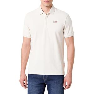 Napapijri Evan polo Shirt met korte mouwen, crème, Wit, 3XL