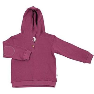 Leela Cotton Unisex kinderen piquéhoodie, oudroze hooded sweatshirt, Oudroze, 128