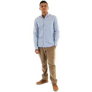 Tommy Jeans - TJM Slim - Overhemd - Blauw - Lange Mouwen