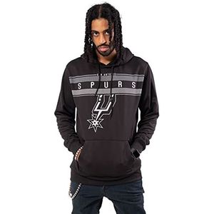 UNK NBA Heren GHM1461F-AM NBA Midtown Poly Fleece Pullover Hoodie Sweatshirt, Zwart, Medium