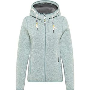 Schmuddelwedda Gebreide fleece jas dames 34319269, Smoke Mint Melange, S