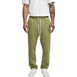 Urban Classics Heren sportbroek van biologisch katoen Organic Low Crotch sweatpants, joggingbroek voor mannen in 2 kleuren, maten S - XXL, Newolive, S