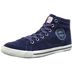 Tommy Jeans Samson 6b, Hi-Top Sneakers voor heren, Blauwe Blau Peacoat 409