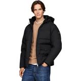 TOMMY HILFIGER - Korte Parka - Zwart - Polyamide - Waterafstotend