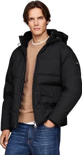 TOMMY HILFIGER - Korte Parka - Zwart - Polyamide - Waterafstotend