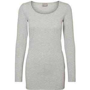 VERO MODA dames Vmmaxi My Ls Soft Long U-Neck Noos' shirt met lange mouwen