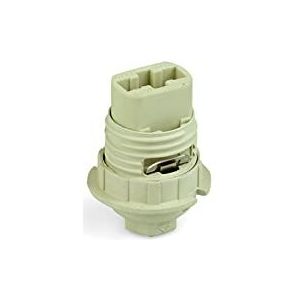 Arditi Lampfitting, porselein en thermoplast en metaal, beige