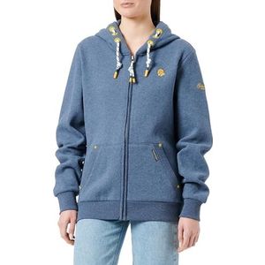 yuka Heren sweatjack 36613731-YU01, marine melange, S, marineblauw, gemêleerd, S