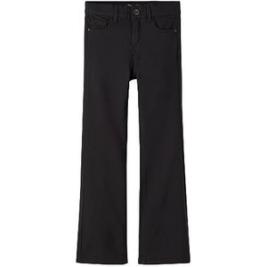 NAME IT Bootcut-jeans voor meisjes, slim fit, zwart, 122 cm
