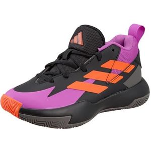 adidas Uniseks-Kind Cross Em Up Select Mid Trainers Kids, core black/purple burst/impact orange, 28 EU