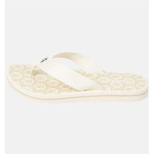 Tommy Hilfiger Dames TH Emblem Beach Sandaal Flip Flop, Calico, 6.5 UK, Calico, 40 EU