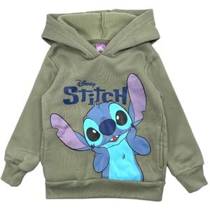 Disney Lilo & Stitch Sweatshirt met capuchon voor meisjes, Kaki, 24 Maanden