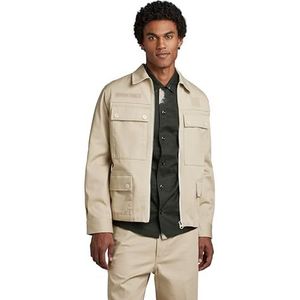 G-STAR RAW Men's 4 stuks Zip JKT Jacket, Beige/Khaki (dk Brick D22941-C900-1214), L, beige/kaki (Dk Brick D22941-c900-1214), L