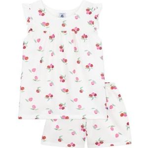 Petit Bateau Pyjacourt voor meisjes, wit/multico, 3 Jaren