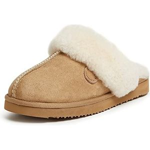 Dearfoams Haardvuur voor dames, Zand, 5 UK Wide