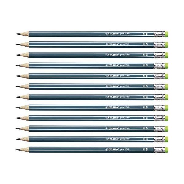 Faber-Castell Blacklead Pencil GRIP 2001 B With Eraser Tip Pack Of