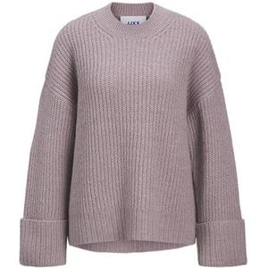 JACK & JONES Jxellinora Crew Neck Knit, Violet Ice, XL