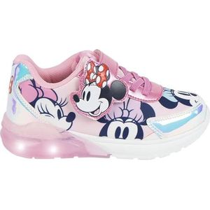 CERDÁ - Minnie Mouse - Gymschoenen - Lichtroze - Suède - Met Ledlampen