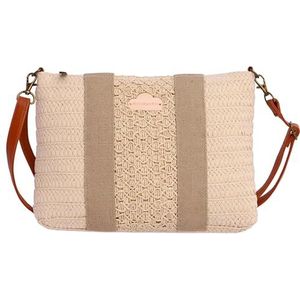 For Time Crossbody, schoudertas voor dames, Susana, beige, 25 x 3 x 20 cm