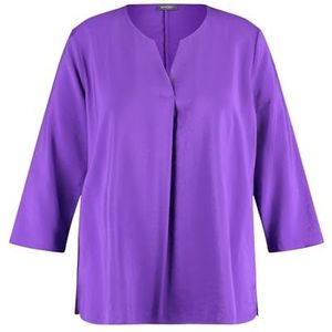 SAMOON blouse 3/4 mouw, Purple Plum, 46 NL