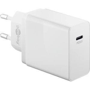 Goobay 57749 USB-C PD (Power Delivery) snellader 25 W, oplader/voeding/oplader voor USB type C-apparaten