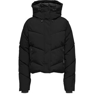 Only - ONLHARPER LIFE SHORT PREMIUM JACKET - Gewatteerde Jas - Zwart - Met Capuchon