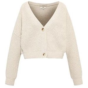 Mavi Dames Button Front Short Cardigan, pumic Stone, S, Pumic Stone, S