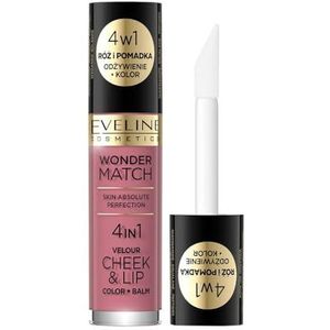 Eveline Cosmetics - Wonder Match - Vloeibare Lippenstift - Multifunctioneel - Veganistisch Collageen