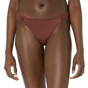 Amazon Essentials Bikinibroekje aan de zijkant voor dames, diepbruin, L