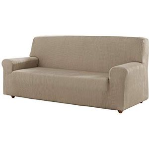 Estoralis Berta | moderne bankovertrek | elastische stof, model Berta | linnen kleur | voor 4-zits van 220 tot 260 cm | Sofa Cover