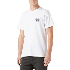 Dockers T-shirt met logo voor heren, Lucent White + Wing & Anchor, M