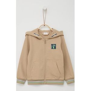 s.Oliver Junior jongens sweatjack, Brown 8195, 104-110 Grote maten
