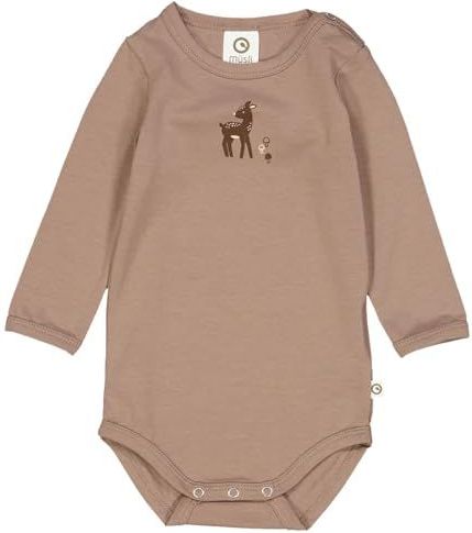 Müsli by GREEN COTTON - Rompertje - Ecru - Donkerbeige - Bruin - Lichtbruin