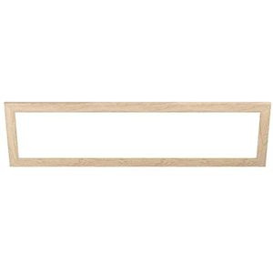 EGLO Decoratief houten frame, accessoire voor LED-paneel Salobrena 120 x 30 cm, rechthoekig frame van licht bruin hout