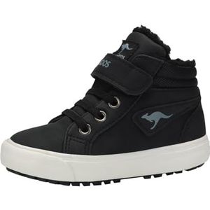 KangaROOS Jongens Unisex kinderen KAVU III sneakers, Jet Black/Steel Grey, 21 EU, Jet Black Steel Grey, 21 EU