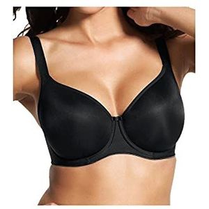 Fantasie - Smoothing - Balconette Bh - Zwart - Gevoerde Cups, Naadloos, Katoen en Microvezel