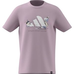 adidas Uniseks-Kind WINTER SPORTS GRAPHIC T-SHIRT JUNIOR, clear pink, 11-12 Years