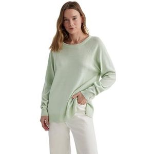 DeFacto Gebreide damesmode - stijlvolle gebreide trui blouses & tunieken voor dames - keuze aan truien - fijn gebreide truien en truien, munt, XXL