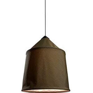 Jaima 43 COB LED-hanglamp, 15 W, 2700 K, lampenkap van textiel, frame van roestvrij staal, groen, 43 x 43 x 50 cm (A683-004)