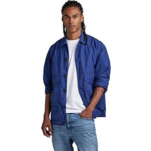 G-STAR RAW Worker Oversized overshirt jas voor heren, blauw (Ballpen Blue D296-1822), L