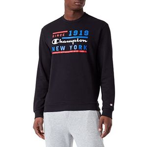 Champion Legacy Graphic Shop Authentic Powerblend Terry Crewneck Sweatshirt voor heren, zwart., S
