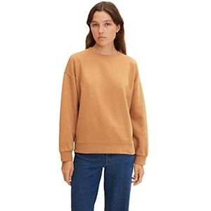 TOM TAILOR Denim Dames Basic sweatshirt 1034510, 27474 - Soft Camel, XS