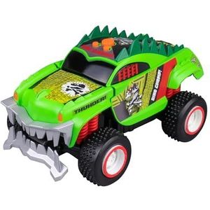 Nikko 20113 Road Rippers Mega Monster Dino Truck, Dino speelgoedauto met licht en geluidseffecten, bijtende tanden, auto rijdt met één druk op de knop, inclusief batterijen, kinderen vanaf 3 jaar, ca.