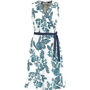 Taifun Geweven damesjurk, Offwhite patroon, 38