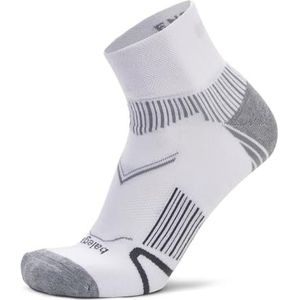 Balega Enduro Quarter uniseks hardloopsokken met boogondersteuning - prestaties, demping, ademend, vochtbestendig, onzichtbare naden, wit, maat S (EU 36-39,5)
