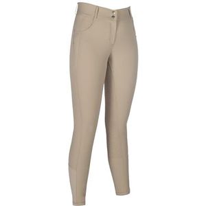 HKM Ari Mid Rise siliconen full seat Rijbroek voor dames Beige 32